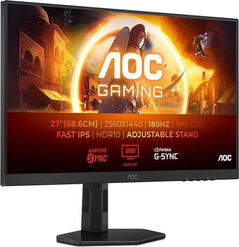AOC G4 Q27G4XF - QHD IPS Gaming Monitor - 180hz - Verstelbaar - 27 inch