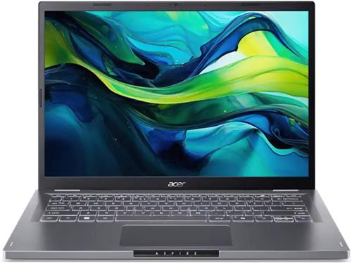 Acer Aspire 14 A14-51M-51F4 Laptop, 14" WUXGA, Intel Core Ultra 5 120U, 16GB SDRAM, 512GB SSD, Windows 11 Home grijs