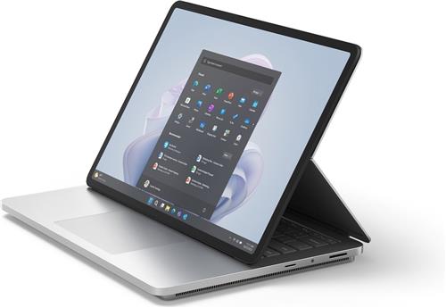 Microsoft Surface Laptop Studio 2 Intel® Core i7 i7-13800H Hybride (2-in-1) 36,6 cm (14.4") Touchscreen 16 GB LPDDR5x-SDRAM 512 GB SSD NVIDIA GeForce RTX 4050 Wi-Fi 6E (802.11ax) Windows 11 Pro Platina